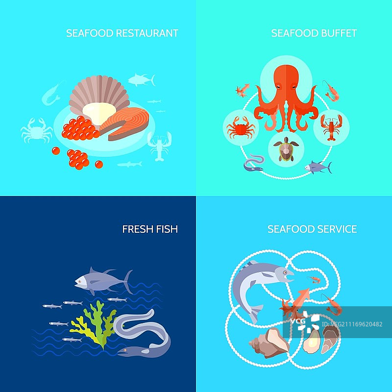 海鲜图标设计图片素材