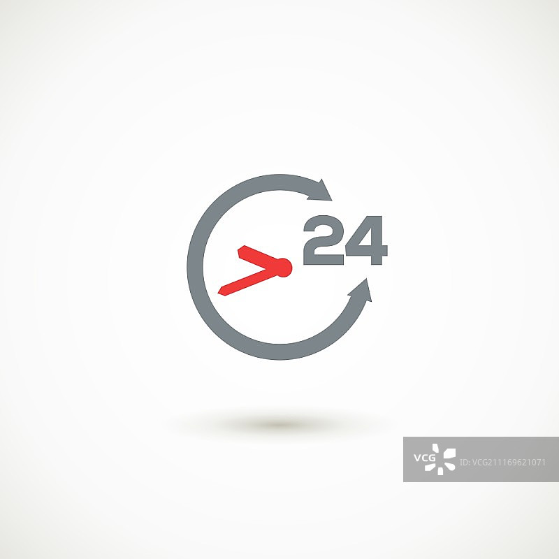 24小时客户服务矢量插画图片素材