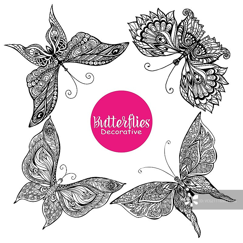 装饰蝴蝶矢量素材图片素材