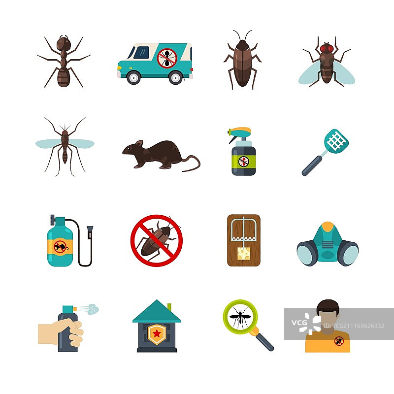 害虫防治灭虫公司图标图片素材