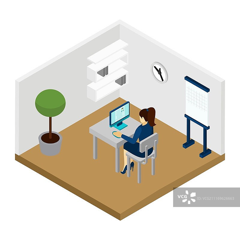 招聘人员插画：经理招聘人员，选择面试申请人2.5D矢量插画图片素材