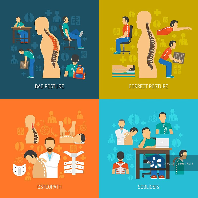 姿势设计概念图片素材