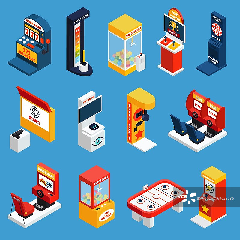 游戏机2.5D图标图片素材