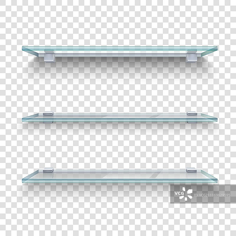 透明玻璃置物架背景矢量素材图片素材
