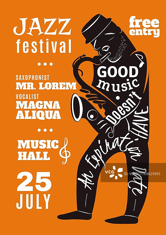 爵士音乐节海报图片素材
