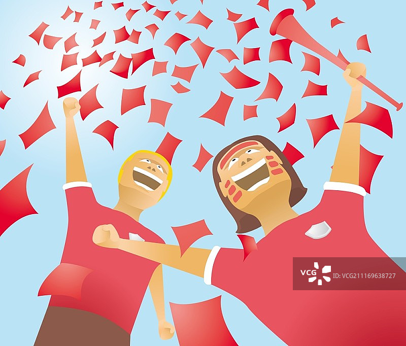 足球迷/世界杯和进球图片素材