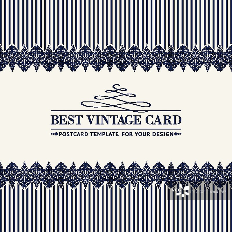 复古皇家背景，大马士革金色装饰卡片设计矢量素材图片素材