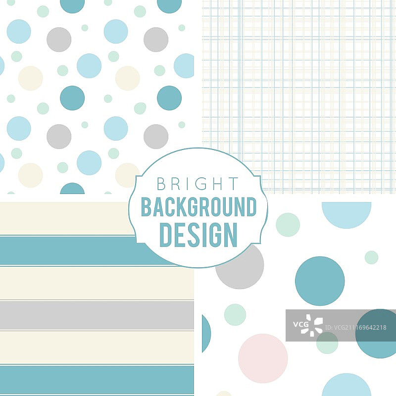 蓝色米色白色粉彩矢量无缝图案图片素材