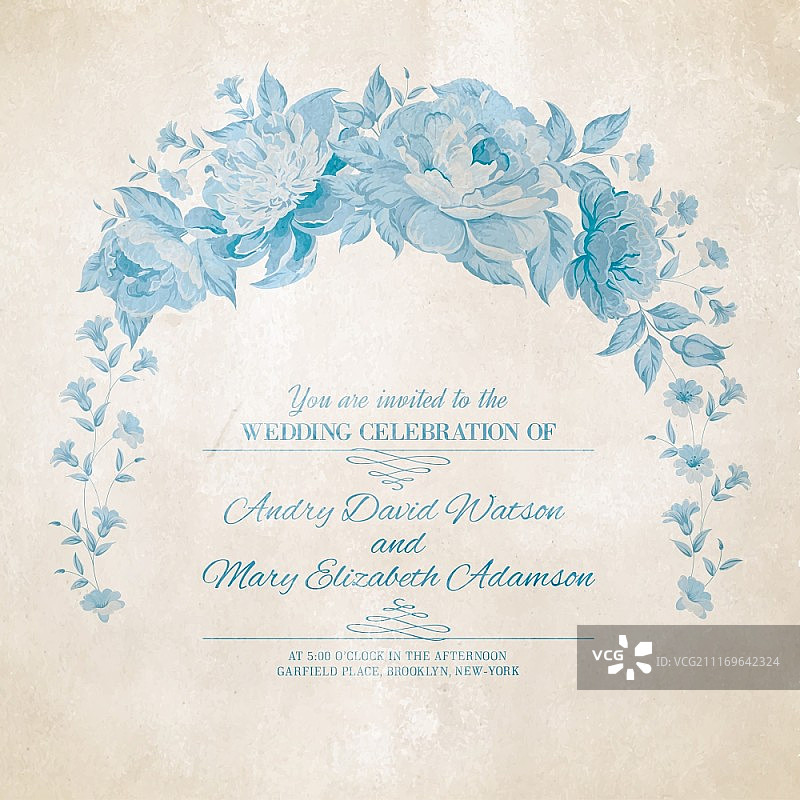 节日贺卡用芍药花环矢量素材图片素材