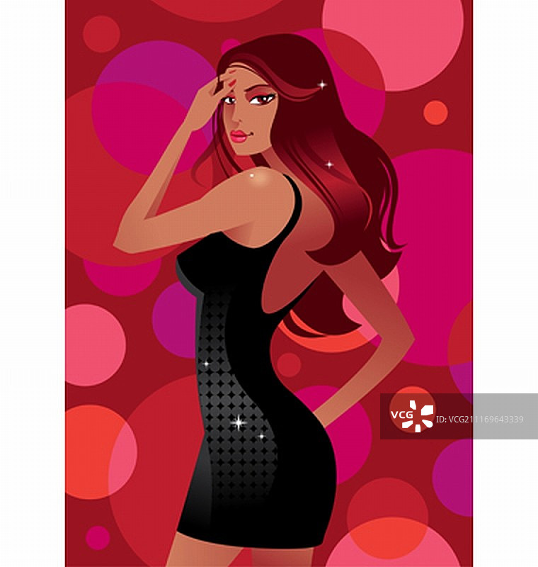 迷人的女孩图片素材