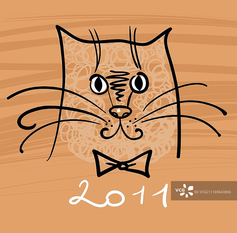 2011年卡通猫插画图片素材