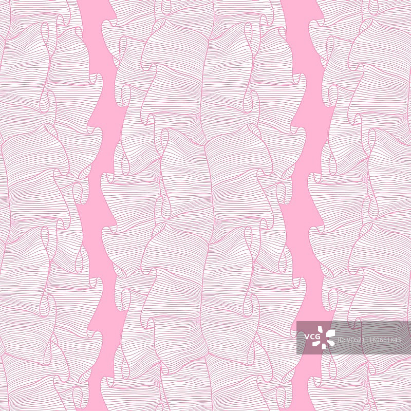 蕾丝和褶边手绘无缝图案图片素材