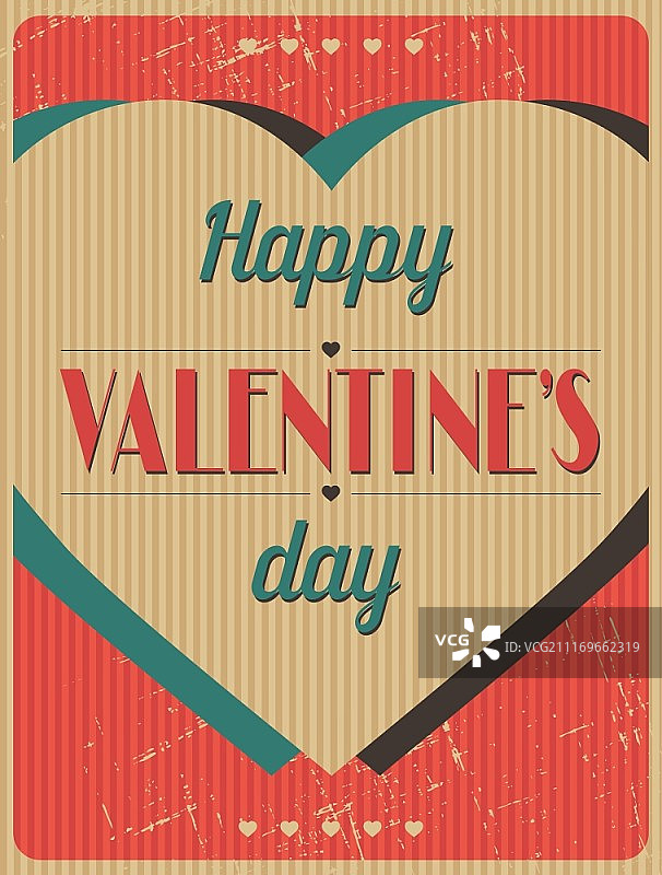 复古情人节书法字体背景图片素材