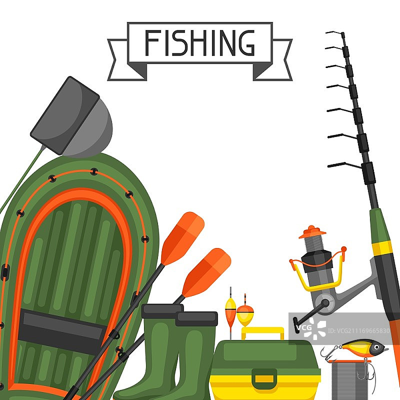 渔具背景图片素材