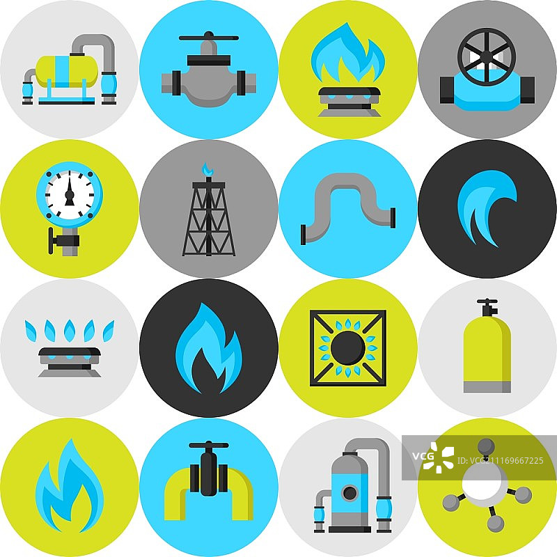 天然气生产、注入和储存设施图片素材