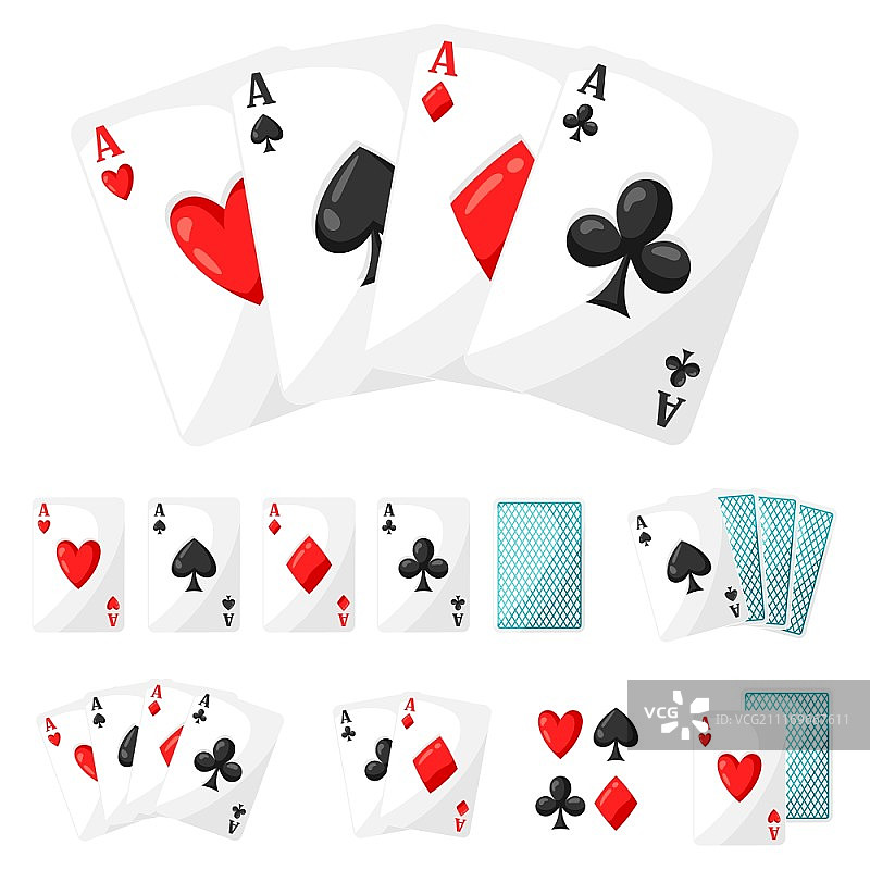 赌场A牌设计素材系列图片素材