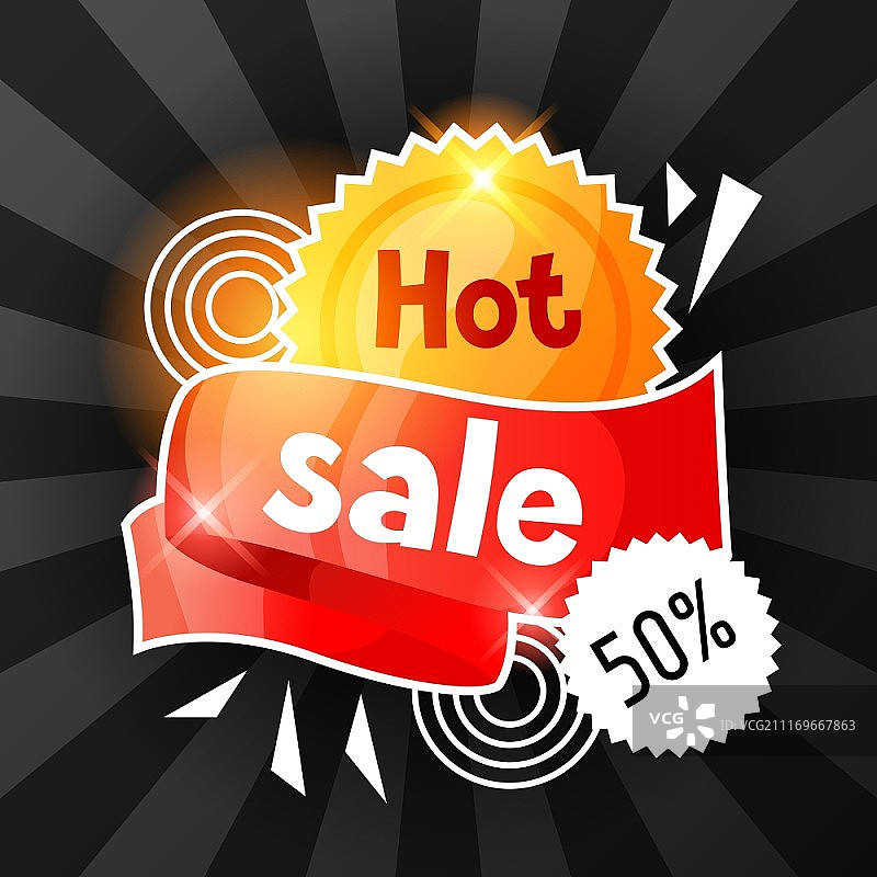 热门促销banner：商业、折扣和特别优惠宣传单图片素材