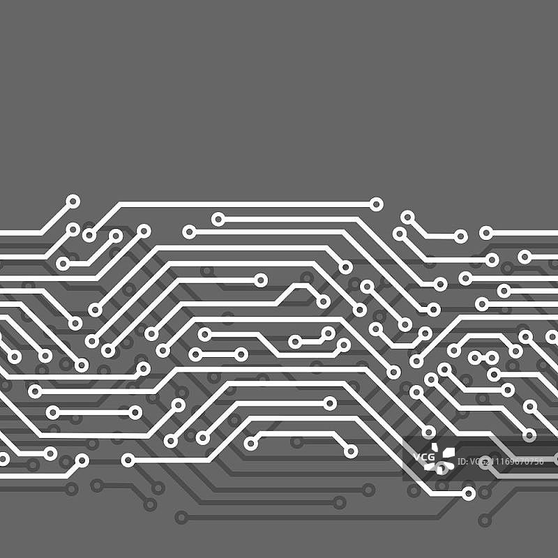 电路板无缝图案：微芯片元素背景图片素材