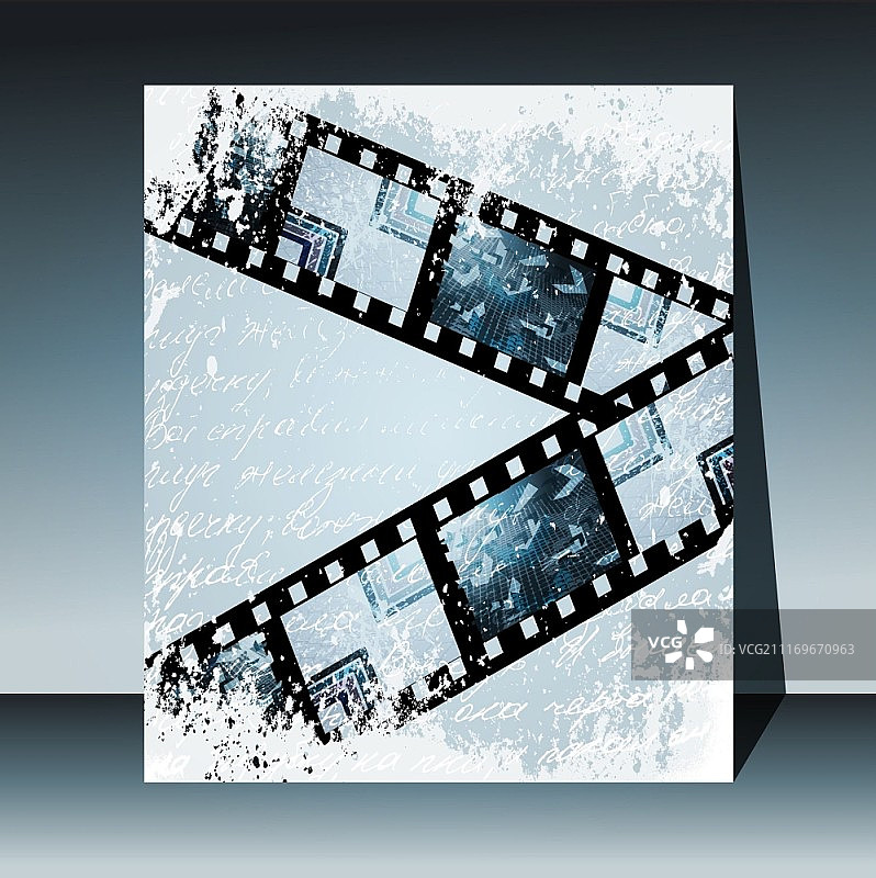 用于照片或视频录制的做旧胶片图片素材