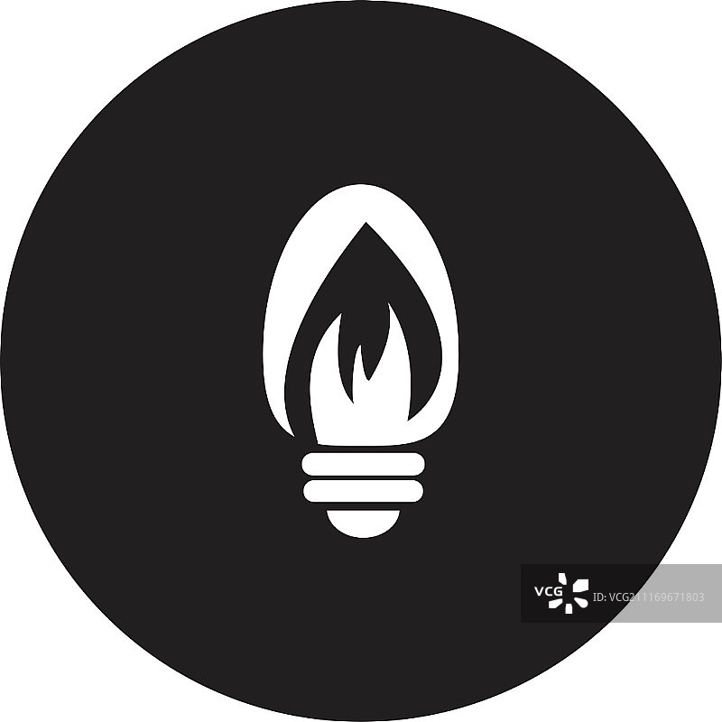 带图标的灯泡图片素材