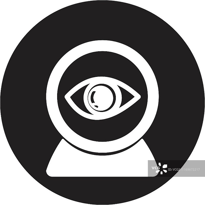 网络摄像头眼睛图标图片素材