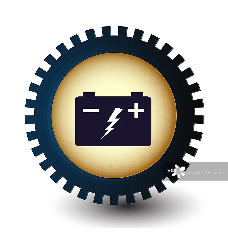 汽车电池贴纸图片素材