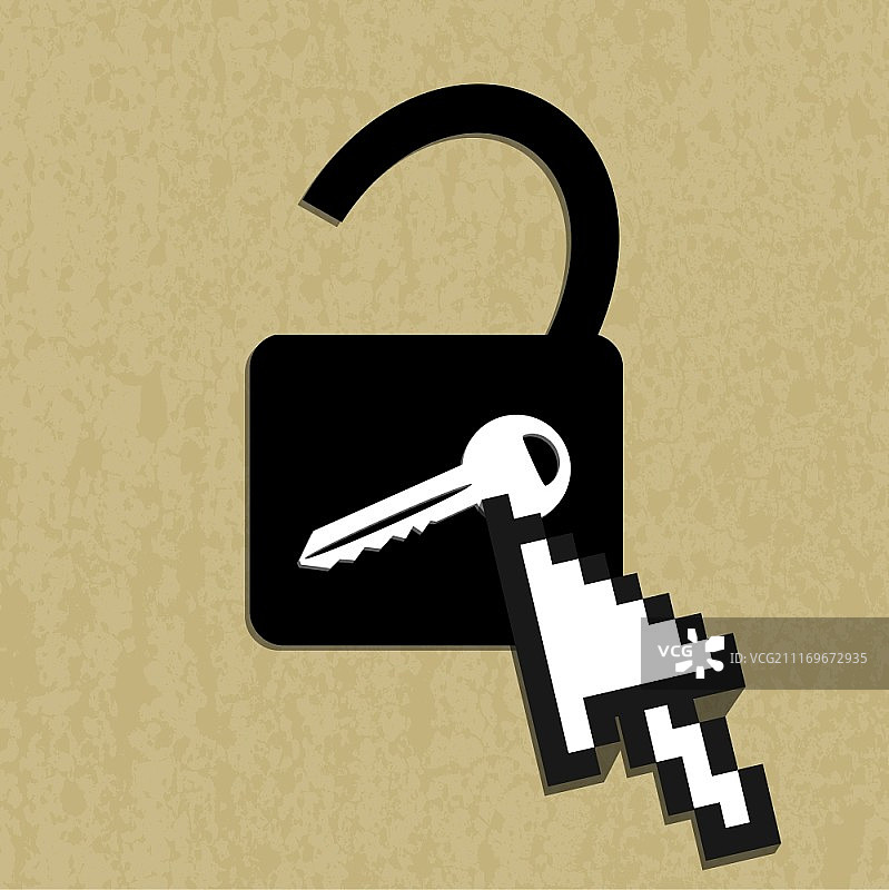 房屋锁图标图片素材