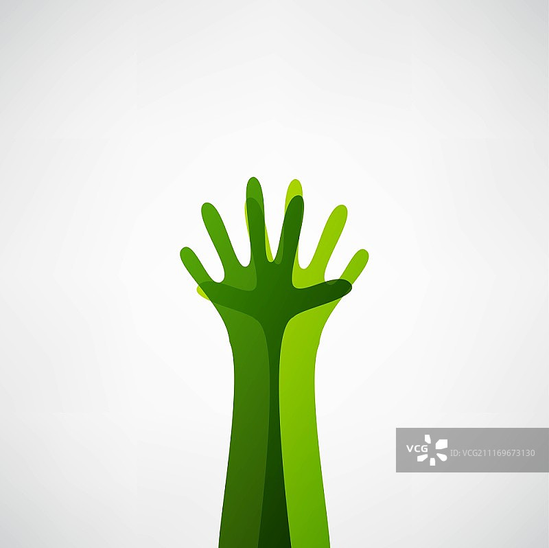手与树图片素材