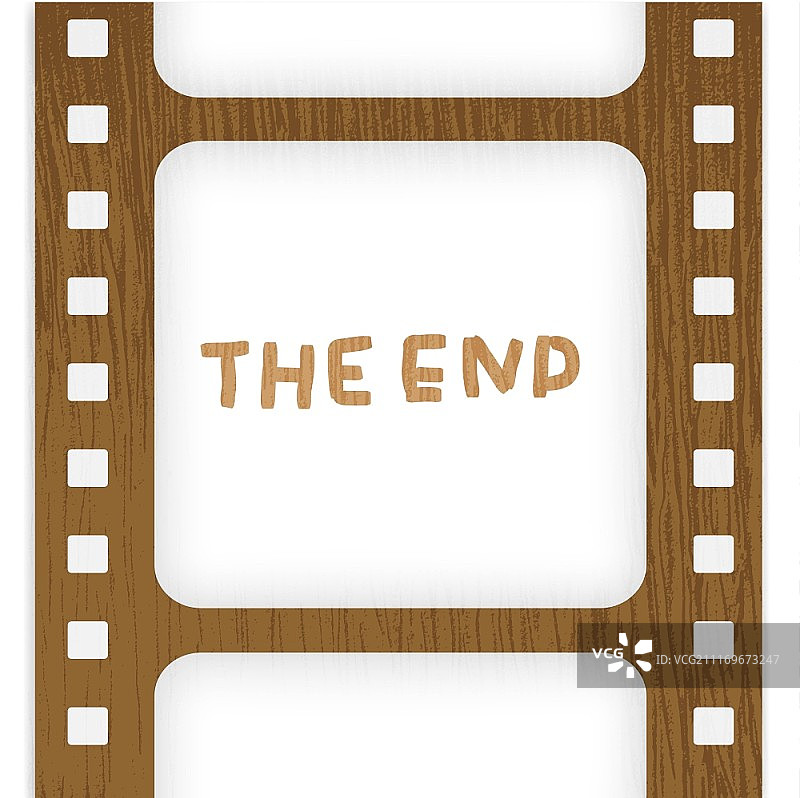 老式胶片，电影结尾画面图片素材