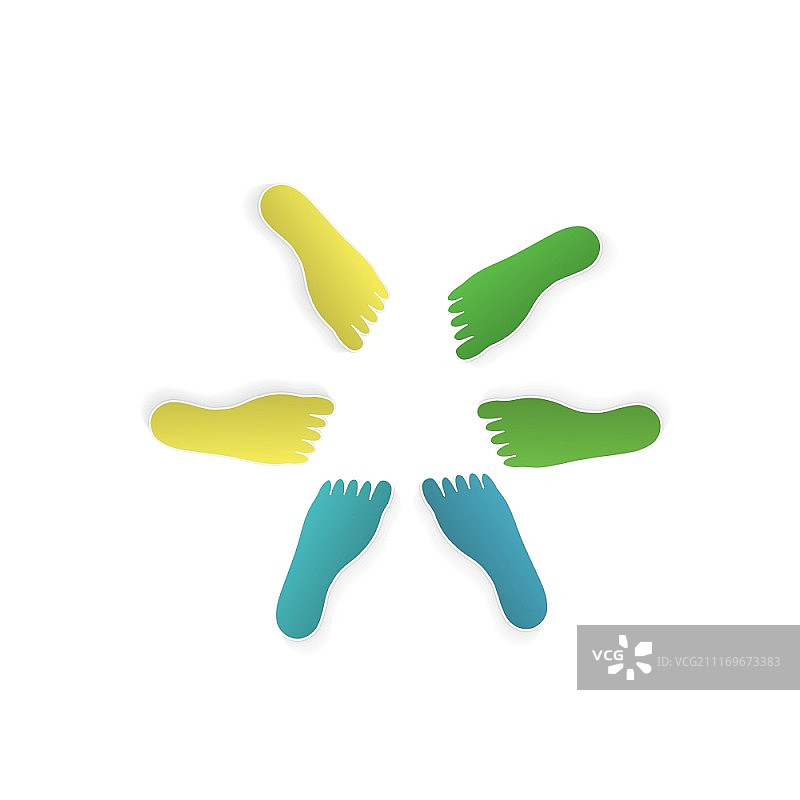 脚印图标图片素材