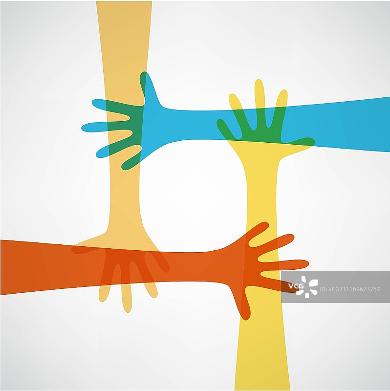 连接的手图片素材