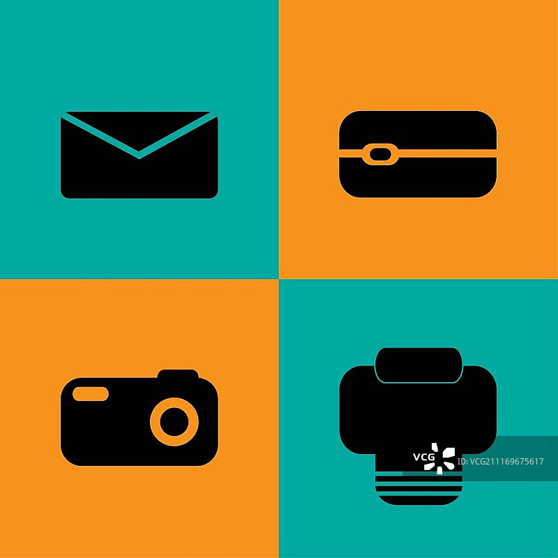 通信扁平化图标矢量素材图片素材