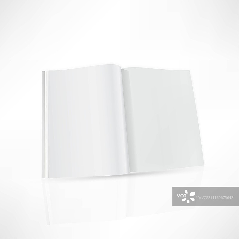 空白杂志双页展开图片素材