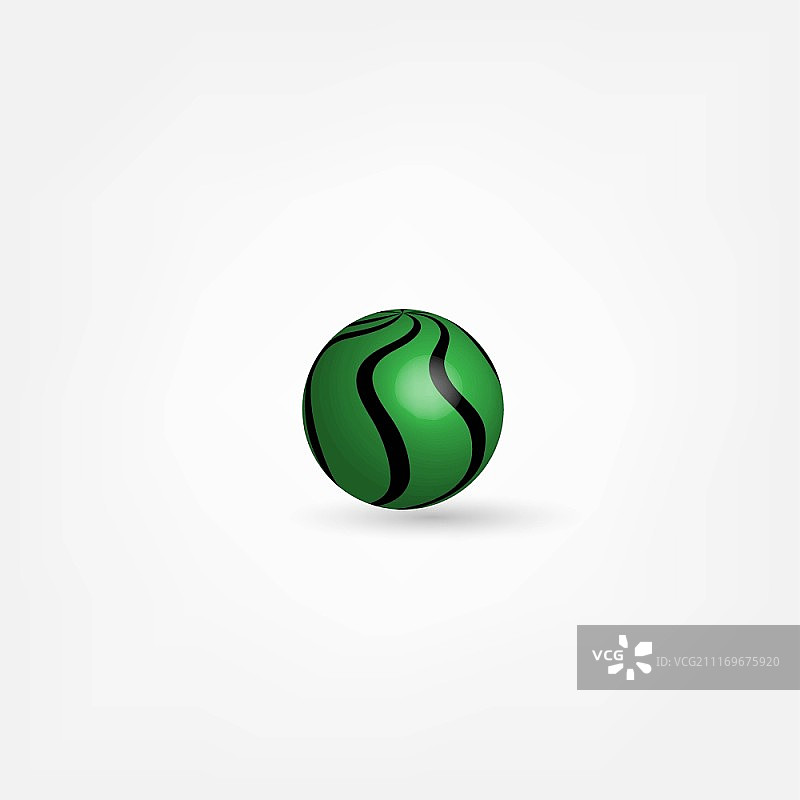绿色球形图标图片素材