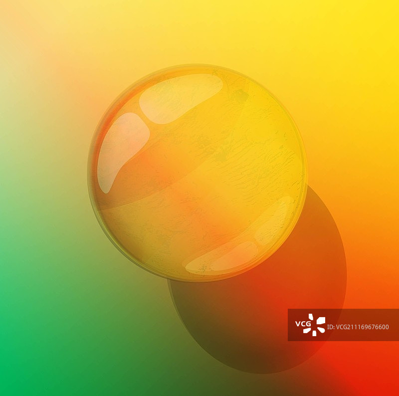 带阴影和反射的透明水滴图片素材