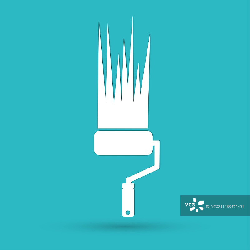 油漆滚筒图标图片素材