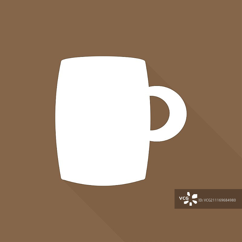 带长阴影的杯子图标图片素材