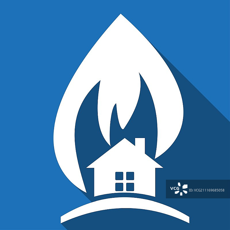 带长阴影的房屋图标图片素材