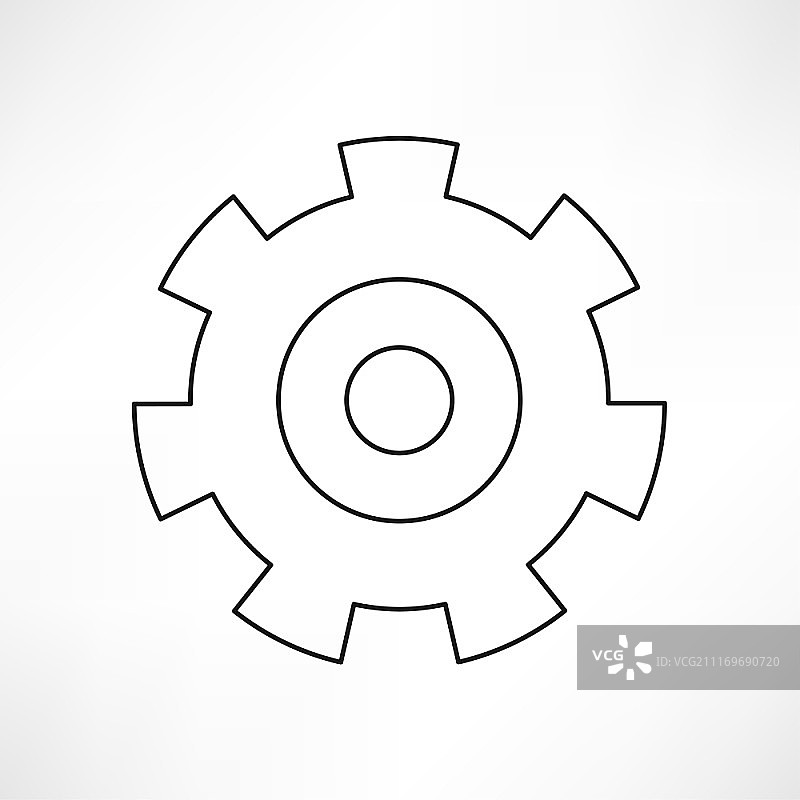 齿轮隔离对象，技术机械图图片素材