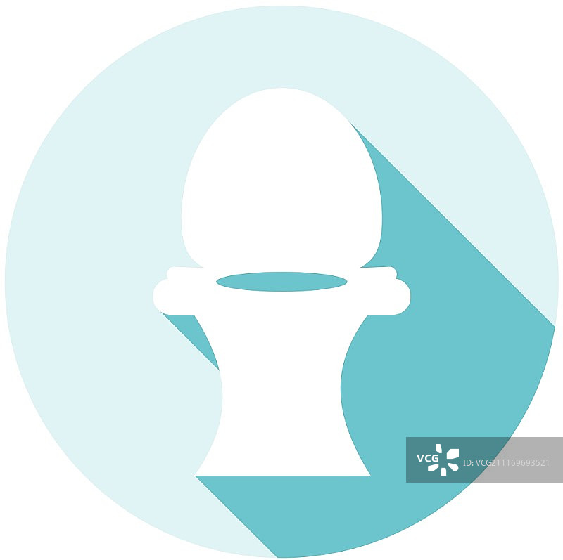 带长阴影的马桶图标图片素材