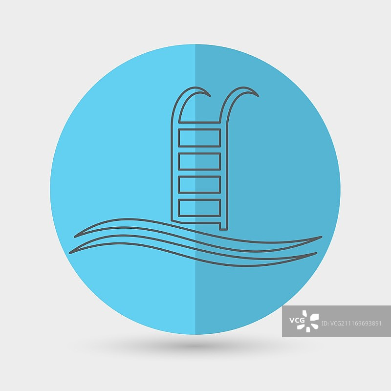 游泳池图标图片素材