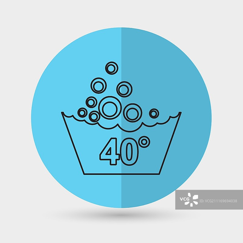 一套洗涤标志图标图片素材