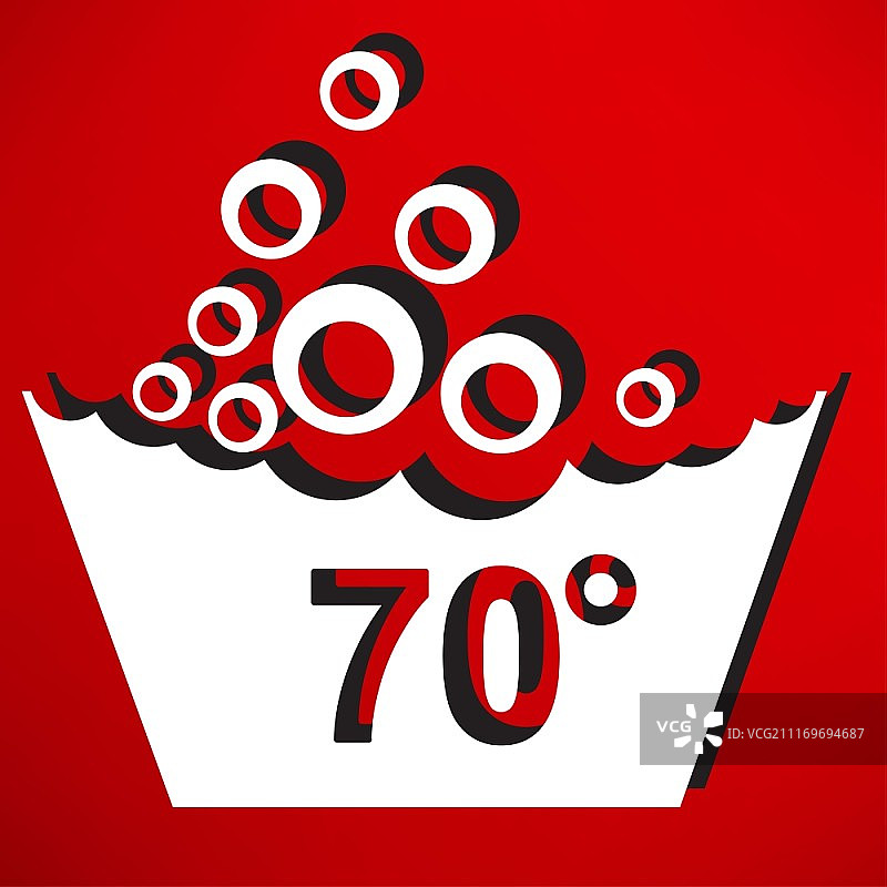 一套洗涤标志图标图片素材