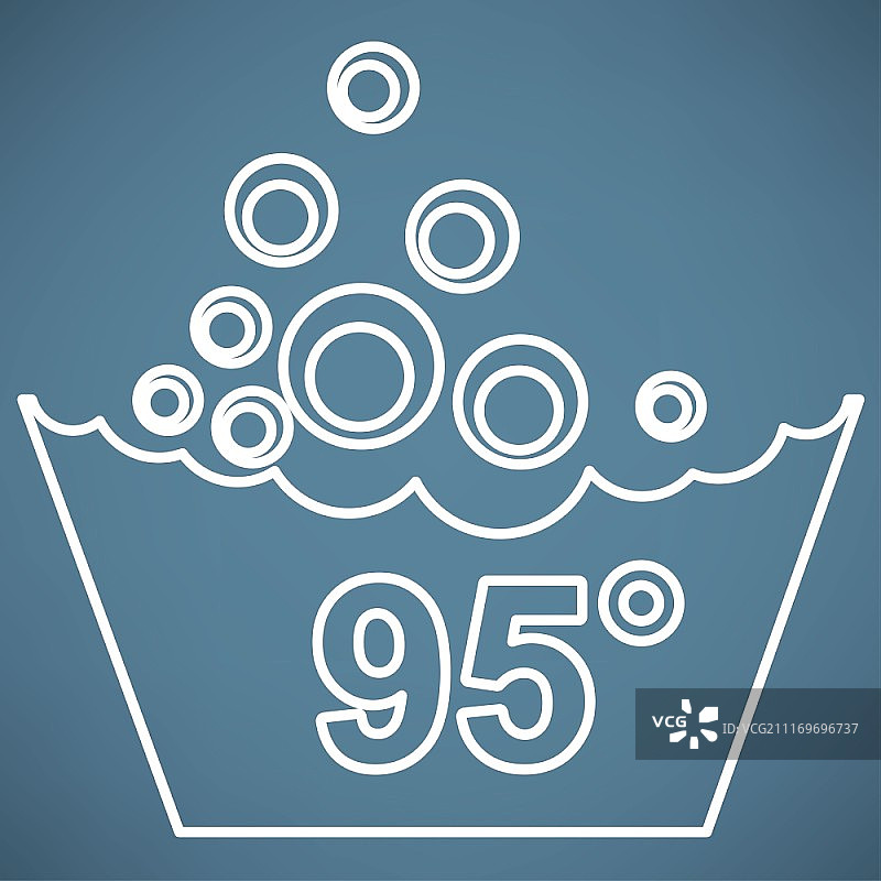 一套洗涤标志图标图片素材