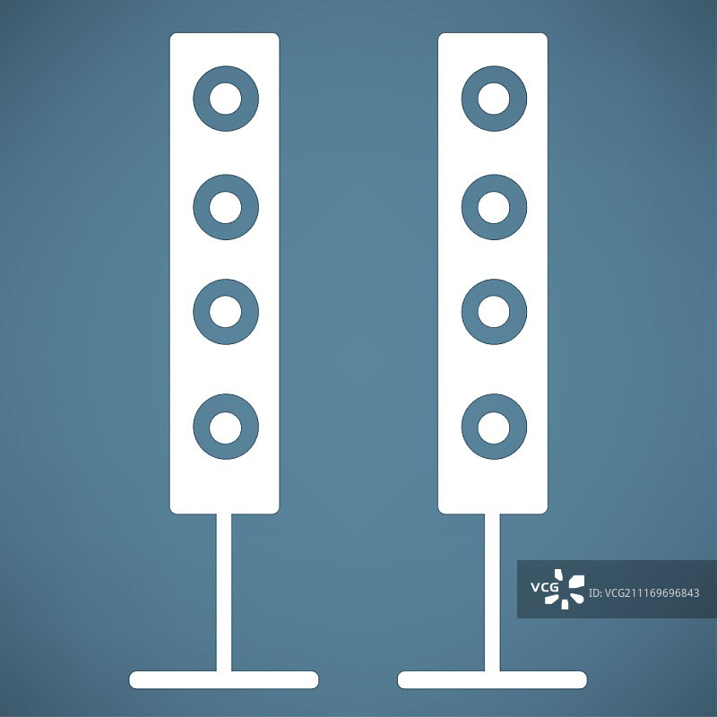 现代黑色图标低音炮图片素材