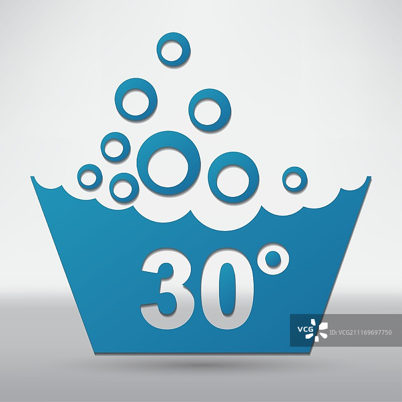 一套洗涤标志图标图片素材