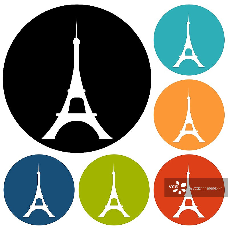 埃菲尔铁塔图标图片素材