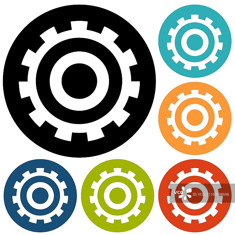 齿轮隔离对象，技术机械图图片素材