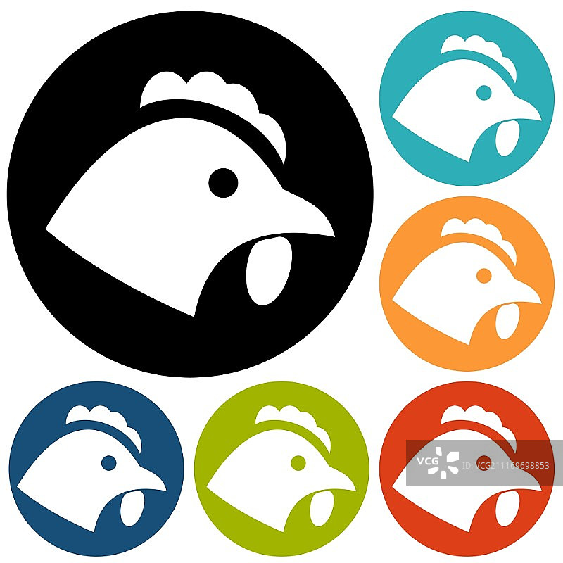 鸡图标图片素材