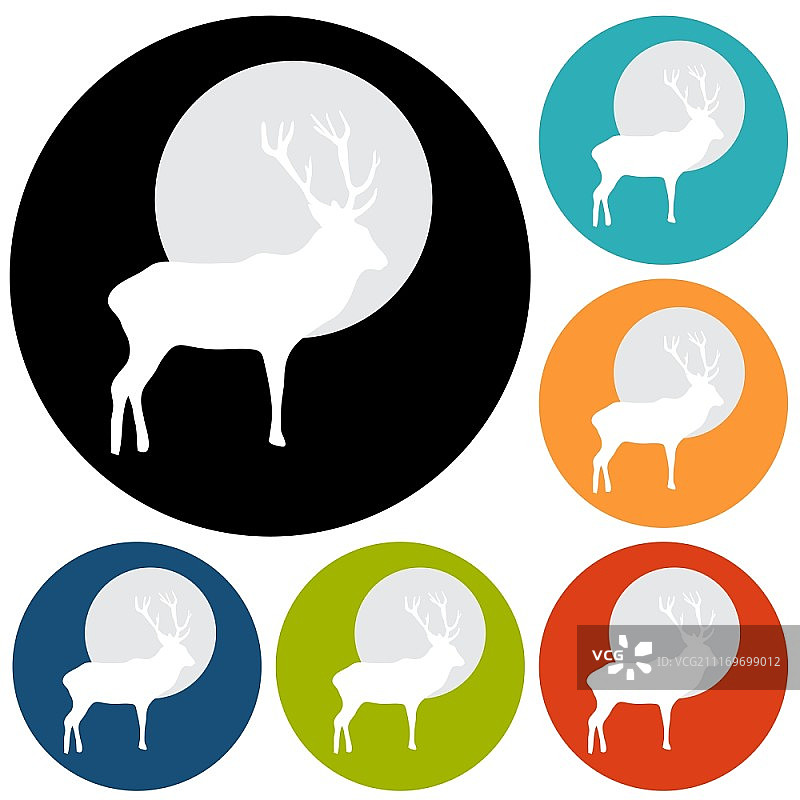 鹿图标图片素材